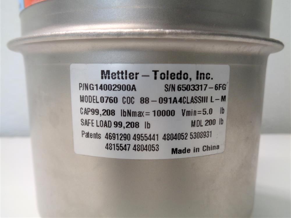 Mettler Toledo 0760-1 Load Cell 0760-COC-88-091A4